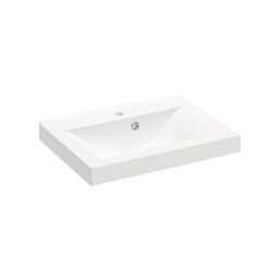 NEWLAND Coast 600mm White Gloss Wall Hung Basin Unit Complete With Basin - thumbnail 3