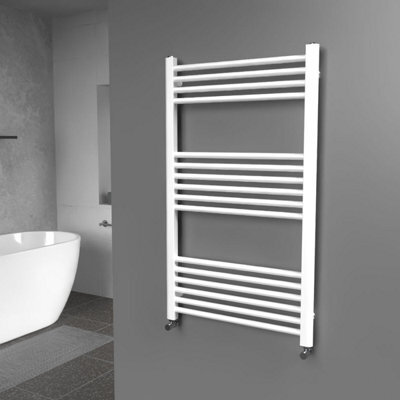 Lux Heat White Ladder Towel Radiator 1000mm (H) X 600mm (W) - image 1