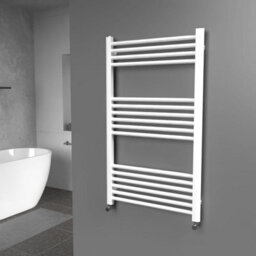 Lux Heat White Ladder Towel Radiator 1000mm (H) X 600mm (W) - thumbnail 1