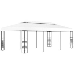 Berkfield Strong Gazebo Marquee 6X3 M White - thumbnail 2