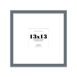 "13X13"" Grey Picture Frame - 13X13"" Square Frame With 9X9"" Mount For 13X13""/9X9"" Pictures Luxurious Style Room Decor, 1 Pack" - thumbnail 1