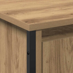 Berkfield Bathroom Sink Cabinet Artisan Oak 91X35X60 Cm Engineered Wood - thumbnail 9