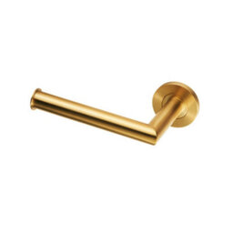 2X Mitred Bathroom Toilet Roll Holder On Rose Concealed Fix Satin Pvd - thumbnail 3