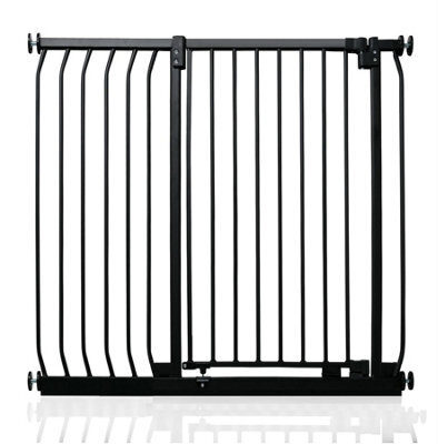 Safetots Extra Tall Elite Safety Gate, 98Cm - 107Cm, Matt Black, Extra Tall 96.8Cm In Height, Pressure Fit Stair Gate - image 1
