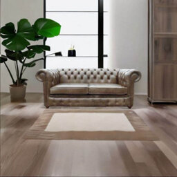 Chesterfield 2 Seater Old English Alga Leather Sofa Settee Bespoke In Classic Style - thumbnail 2