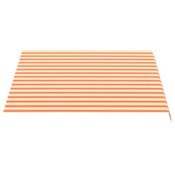 Walplus Replacement Fabric For Awning Garden Sun Shade Canopy Gazebo For Back Door, Porch, Patio Yellow And Orange 3X2.5 M - thumbnail 3
