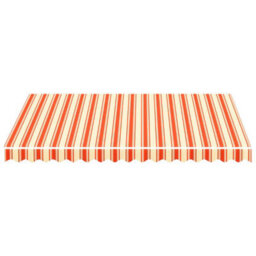 Walplus Replacement Fabric For Awning Garden Sun Shade Canopy Gazebo For Back Door, Porch, Patio Yellow And Orange 3X2.5 M - thumbnail 4