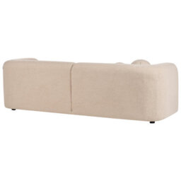 Wyld And Coco 5-Seater Bouclé Sofa Set With Matching Armchair And Extra Removable-Cover Cushions, Beige, L224 X D83 X H73Cm - thumbnail 7