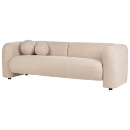 Wyld And Coco 5-Seater Bouclé Sofa Set With Matching Armchair And Extra Removable-Cover Cushions, Beige, L224 X D83 X H73Cm - thumbnail 6