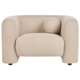 Wyld And Coco 5-Seater Bouclé Sofa Set With Matching Armchair And Extra Removable-Cover Cushions, Beige, L224 X D83 X H73Cm - thumbnail 9