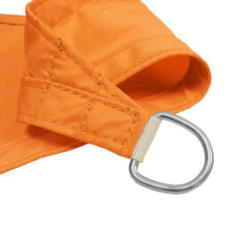 Kookaburra 3M Triangle Waterproof Orange Garden Patio Sun Shade Sail Canopy 98% Uv Block With Free Rope - thumbnail 3