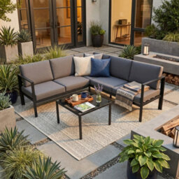 Garden Store Direct Kelly Corner Sofa And Table Garden Furniture Set - thumbnail 4