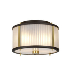 Stylish 2 Bulb Ceiling Pendant Light In Museum Bronze Finish - thumbnail 3