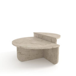 Decorotika Alves 2 Pieces Of Coffee Table Set Travertein - thumbnail 2