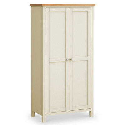 Farro Cream Kitchen Larder Cabinet With Wine Rack - By Roseland Furniture - image 1