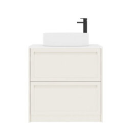Royal Bathrooms Royal Bathroom Elmore 800mm Classic White Freestanding Bathroom Vanity Unit 2 Drawer Plain White Worktop With Peak Basin - thumbnail 7