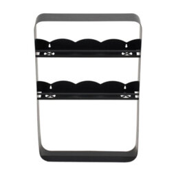 Living And Home 3-Tier Black Wall-Mounted Storage Rack For Kitchen Or Bathroom, 40Cm W X 8Cm D X 60Cm H - thumbnail 6
