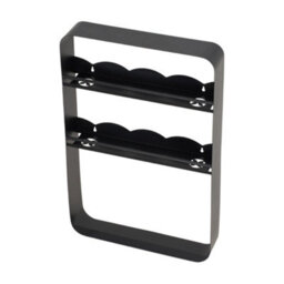Living And Home 3-Tier Black Wall-Mounted Storage Rack For Kitchen Or Bathroom, 40Cm W X 8Cm D X 60Cm H - thumbnail 5