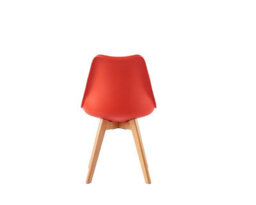 MCC Direct Single Dining Chair With Solid Wooden Legs And Seat Cushion Pad Red - Eva By Mcc - thumbnail 5