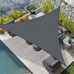Grey 4X4X4M Triangular Shade Sail Waterproof - thumbnail 1