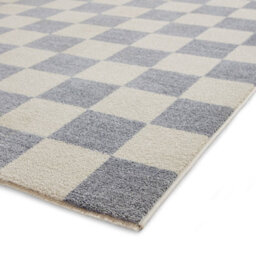 Blue Geometric 10mm Thick Rug, Stain-Resistant Anti-Shed Modern Rug For Bedroom, Living, & Dining Room-60Cm X 230Cm (Runner) - thumbnail 6