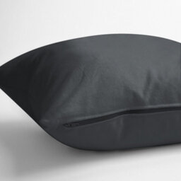 Chilimilii Cushion Covers 100% Cotton Plain Dyed Zip Pipe Edge Home Sofa Decor (40X40 Cm) - thumbnail 4