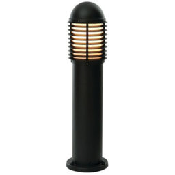 2 Pack Outdoor Ip44 Bollard Light Matt Black 650mm Led Lamp Post Garden Driveway - thumbnail 2