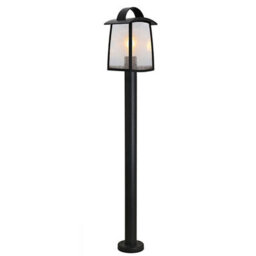 CGC Lighting Cgc Kelsey Black Post Lantern With Water Glass Diffuser - thumbnail 3