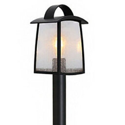 CGC Lighting Cgc Kelsey Black Post Lantern With Water Glass Diffuser - thumbnail 4