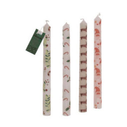 Taper Dinner Candle Set Of 4 Decorative Stick Candles Christmas Holiday Seasonal - thumbnail 1