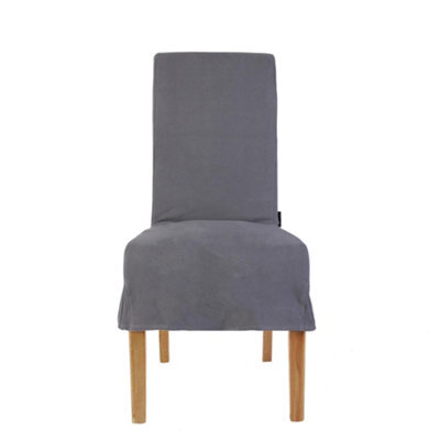 Dibor Riviera Loose Cover Kitchen Furniture Dining Room Chair - Grey - image 1