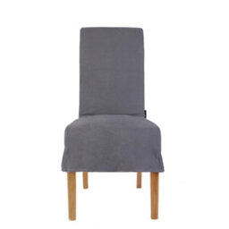 Dibor Riviera Loose Cover Kitchen Furniture Dining Room Chair - Grey - thumbnail 1
