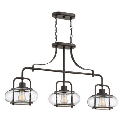 Luminosa Lighting Elstead Quoizel Trilogy Bar Pendant Ceiling Light Olde Bronze - image 1