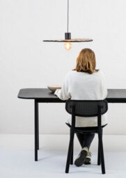 Luminosa Lighting Luminosa Costas Matt Black, Rattan Pendant Lamp 600 - thumbnail 2