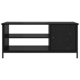 Berkfield Tv Cabinet Black Oak 100 X 40 X 45 Cm Engineered Wood - thumbnail 6