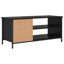 Berkfield Tv Cabinet Black Oak 100 X 40 X 45 Cm Engineered Wood - thumbnail 8
