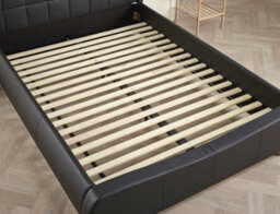 Luxurious Curved 4Ft6 Double Dorado Faux Leather Bed - thumbnail 5