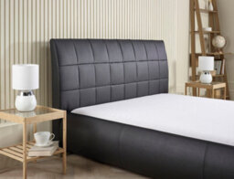 Luxurious Curved 4Ft6 Double Dorado Faux Leather Bed - thumbnail 3