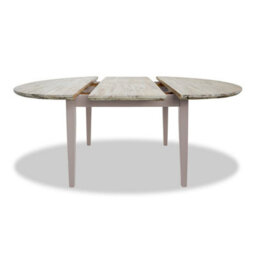 Statement Furniture Florence Round Oval Extendable Kitchen Dining Table In Truffle - thumbnail 2