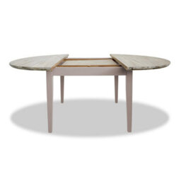 Statement Furniture Florence Round Oval Extendable Kitchen Dining Table In Truffle - thumbnail 3