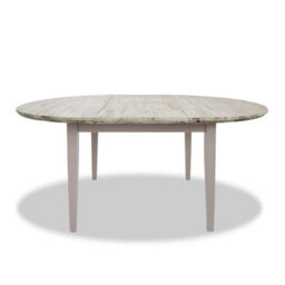 Statement Furniture Florence Round Oval Extendable Kitchen Dining Table In Truffle