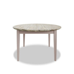 Statement Furniture Florence Round Oval Extendable Kitchen Dining Table In Truffle - thumbnail 5