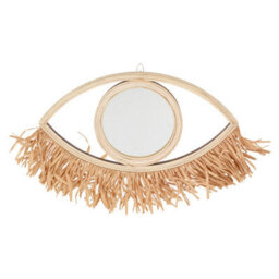 Urbn-Living Black - Large Decorative Eye Shaped Mirror - thumbnail 6
