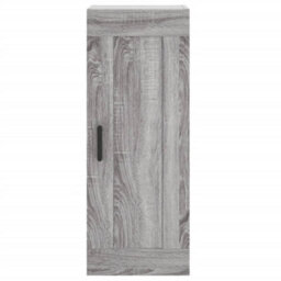 Berkfield Highboard Grey Sonoma 34.5X34X180 Cm Engineered Wood - thumbnail 7