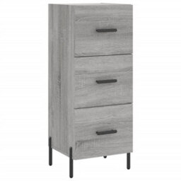 Berkfield Highboard Grey Sonoma 34.5X34X180 Cm Engineered Wood - thumbnail 5