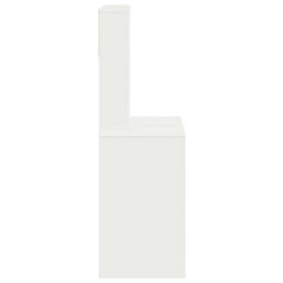 Berkfield Desk With Shelves White 100X45X140 Cm Engineered Wood - thumbnail 5