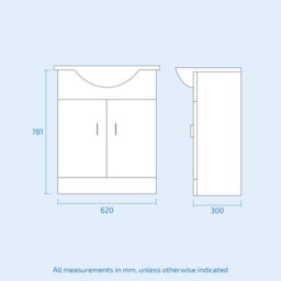 Nes Home 1150mm Freestanding White Vanity Unit With Basin, Wc Unit & Btw Toilet - thumbnail 7