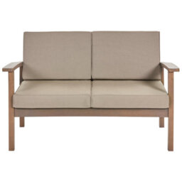 Beliani Garden Lounge Set With Table 4 Seater Manila Certified Acacia Wood Dark Brown - thumbnail 7