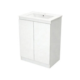 600mm Freestanding Vanity Unit High Gloss Basin Sink Bathroom - thumbnail 1