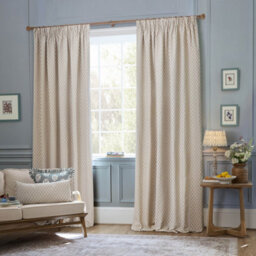 Sanderson Hutton Jacquard Room Darkening Pencil Pleat Curtain Pair Linen (W)229Cm X (D)183Cm - thumbnail 2